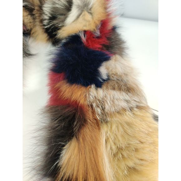 BNWOT Multicolor Fox Fur Scarf/Infinity Scarf Made by Befur on Etsy - Picture 9 of 16